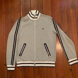 Modern Amusement Diamond Check Zip Track Jacket